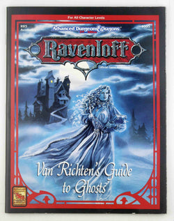 Van Richten's Guide to Ghosts (AD&D/Ravenloft Accessory RR5), by Connors, William W.  