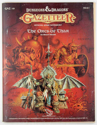 Dungeons & Dragons The Orcs of Thar GAZ10, by Bruce Heard  