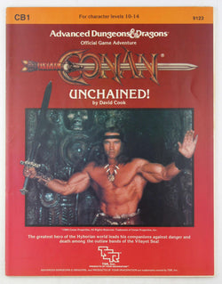 AD&D CB1 Conan Unchained! Stains, by David Cook  