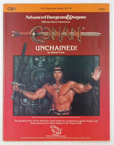 AD&D CB1 Conan Unchained! Stains, by David Cook  
