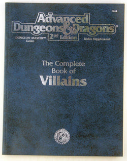 AD&D 2e The Complete Book of Villains VG, by Botula  
