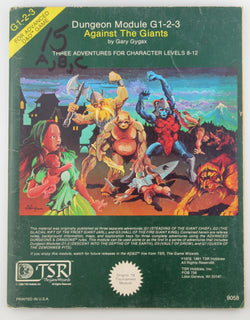 G1-2-3 AD&D Against the Giants TSR Lvl 8-12, by Gary Gygax  