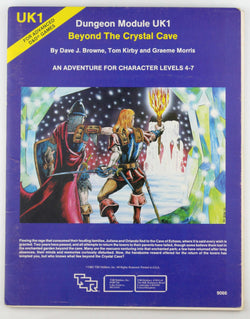 AD&D UK1 Beyond the Crystal Cave VG, by Dave J Browne, et al  