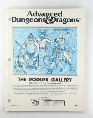 AD&D The Rogues Gallery VG+, by In House  