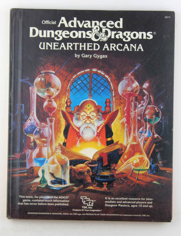 Official Advanced Dungeons and Dragons, Unearthed Arcana, by Gary Gygax  