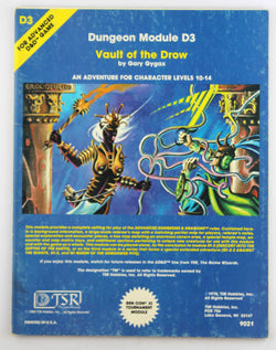 AD&D D3 Vault of the Drow Some Rubbing, by Gary Gygax  