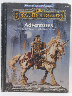 Forgotten Realms Adventures (Advanced Dungeons and Dragons Hardcover Accessory Rulebook), by Grubb, Jeff  