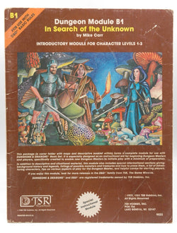 D&D B/X B1 In Search of the Unknown Fair, by Mike Carr  