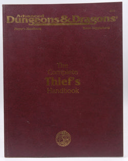 The Complete Thief's Handbook: Player's Handbook Rules Supplement, 2nd Edition (Advanced Dungeons & Dragons), by Carl Sargent, John Nephew  