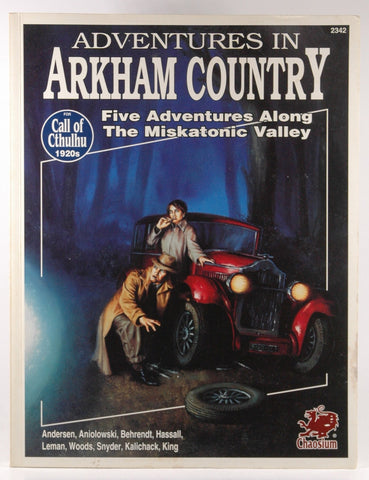 Adventures in Arkham Country (Call of Cthulhu Horror Roleplaying, 1920s), by Kevin Hassall, Andrew Leman, Jamie Anderson, Fred Behrendt, Todd A. Woods, Scott Aniolowski  
