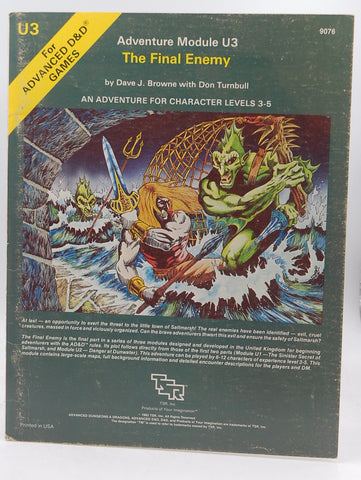 AD&D U3 The Final Enemy G+, by Dave Browne, Don Turnbull  