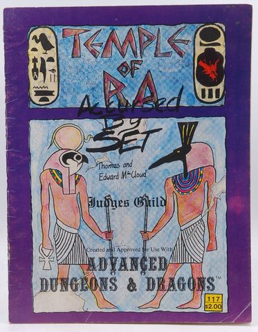 Temple of Ra: Accursed by Set (AD&D/Advanced Dungeons & Dragons), by Edward McCloud, Thomas McCloud  