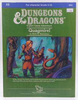 Dungeons & Dragons: Quagmire, Module X6 by Merle Rasmussen (1984-07-03), by unknown author  