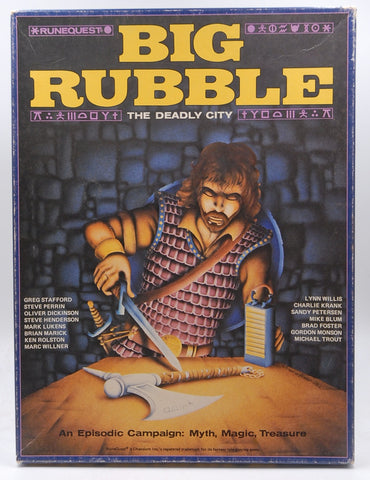 Big Rubble: The Deadly City (Runequest) [BOX SET], by   