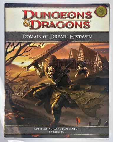 D&D 4e Domain of Drear Histhaven Free RPG Day, by Scott de Bie  