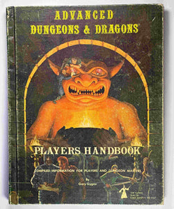 AD&D Players Handbook 2nd Printing VG, by Gary Gygax  